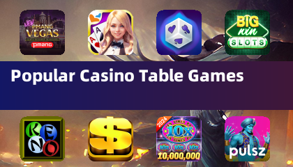 Mga sikat na laro sa talahanayan ng casino