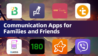 Applications de communication pour les familles et les amis