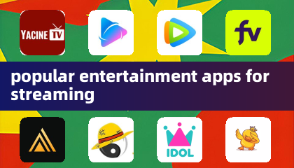 aplicativos populares de entretenimento para transmissão